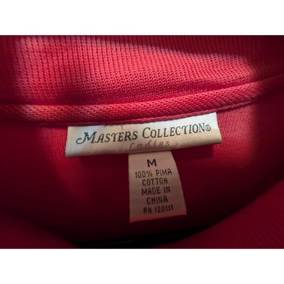 Masters Collection Coral Luxury 100% Cotton Golf Jacket Womens M Full-Zip - Picture 2 of 6